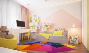 Staggering kids beds #kidsbedroomideas #kidsroomideas #littlegirlsbedroom Staggering rugs for children's rooms #kidsbedroomideas #kidsroomideas #littlegirlsbedroom